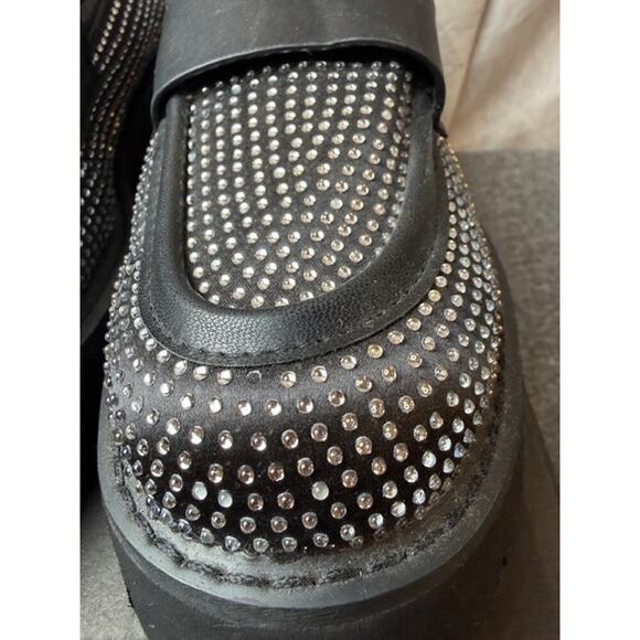 Karl Lagerfeld Paris Women's Grady Almond Toe Loafer Black Size 7.5 Preppy Y2K - Picture 2 of 11